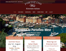 Tablet Screenshot of portofinowest.com